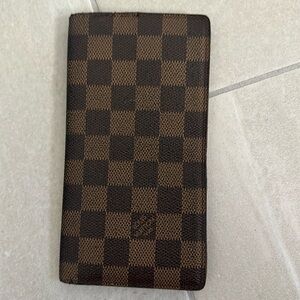 Louis Vuitton Ebane Damier Long Wallet Edition Centenaire